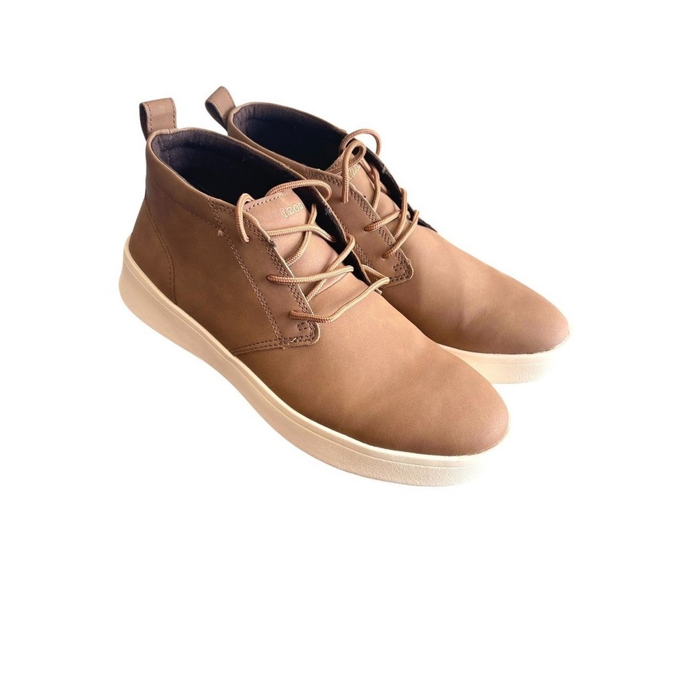 IZOD Men's Palmer Chukka Memory Foam Boot Lace-UP  Brown Size 8 M